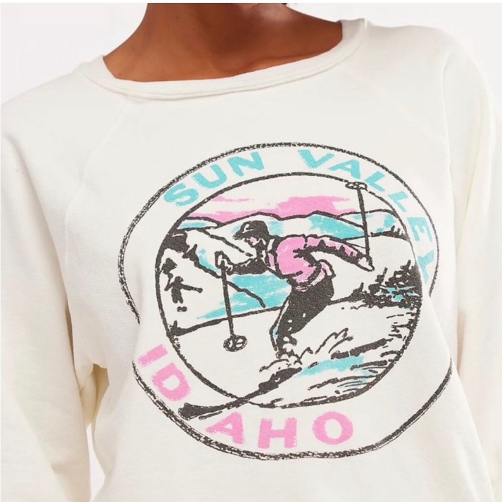 Free People X Retrobrand Collab Sun Valley Idaho crewneck
